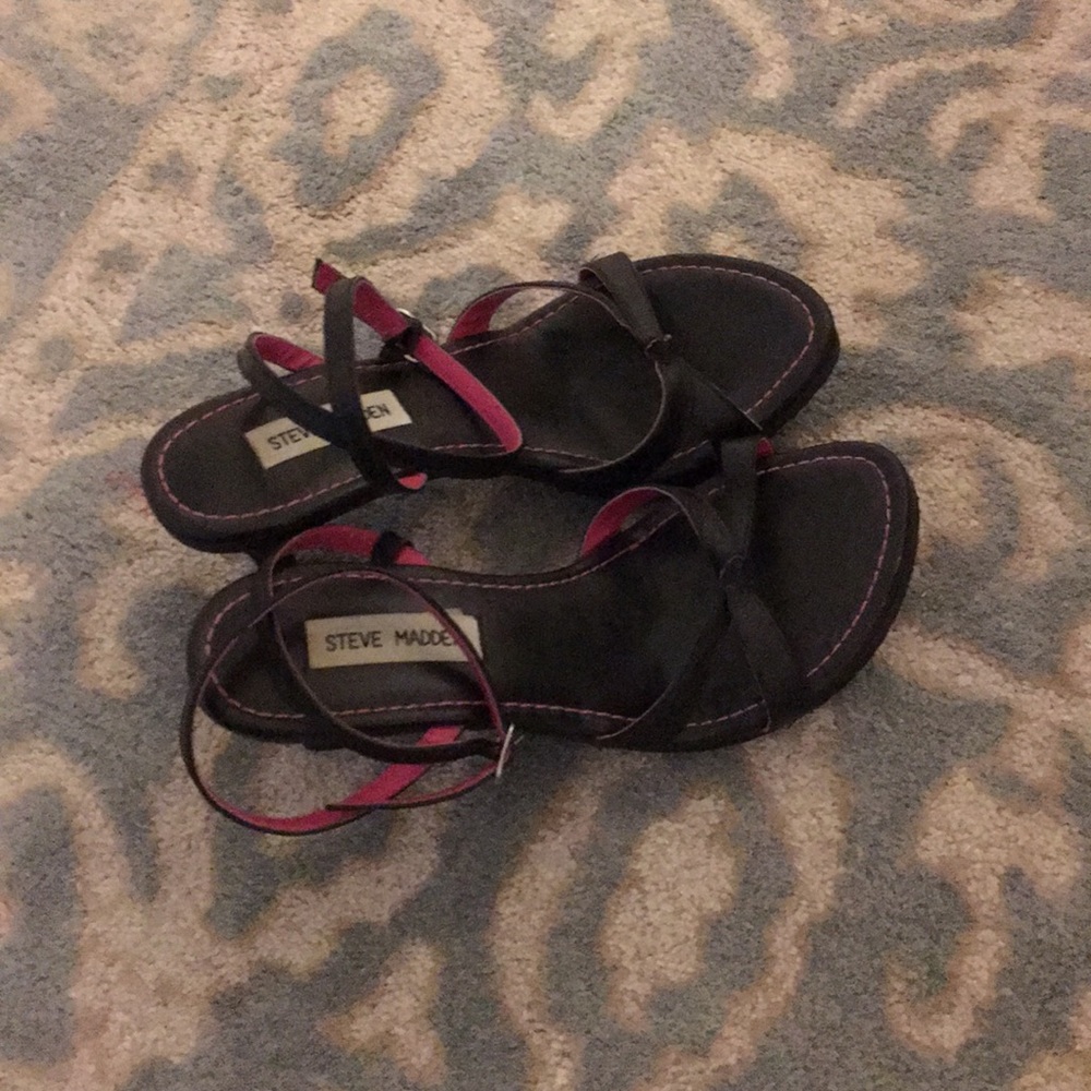 Steve Madden kitten heels strappy sandals